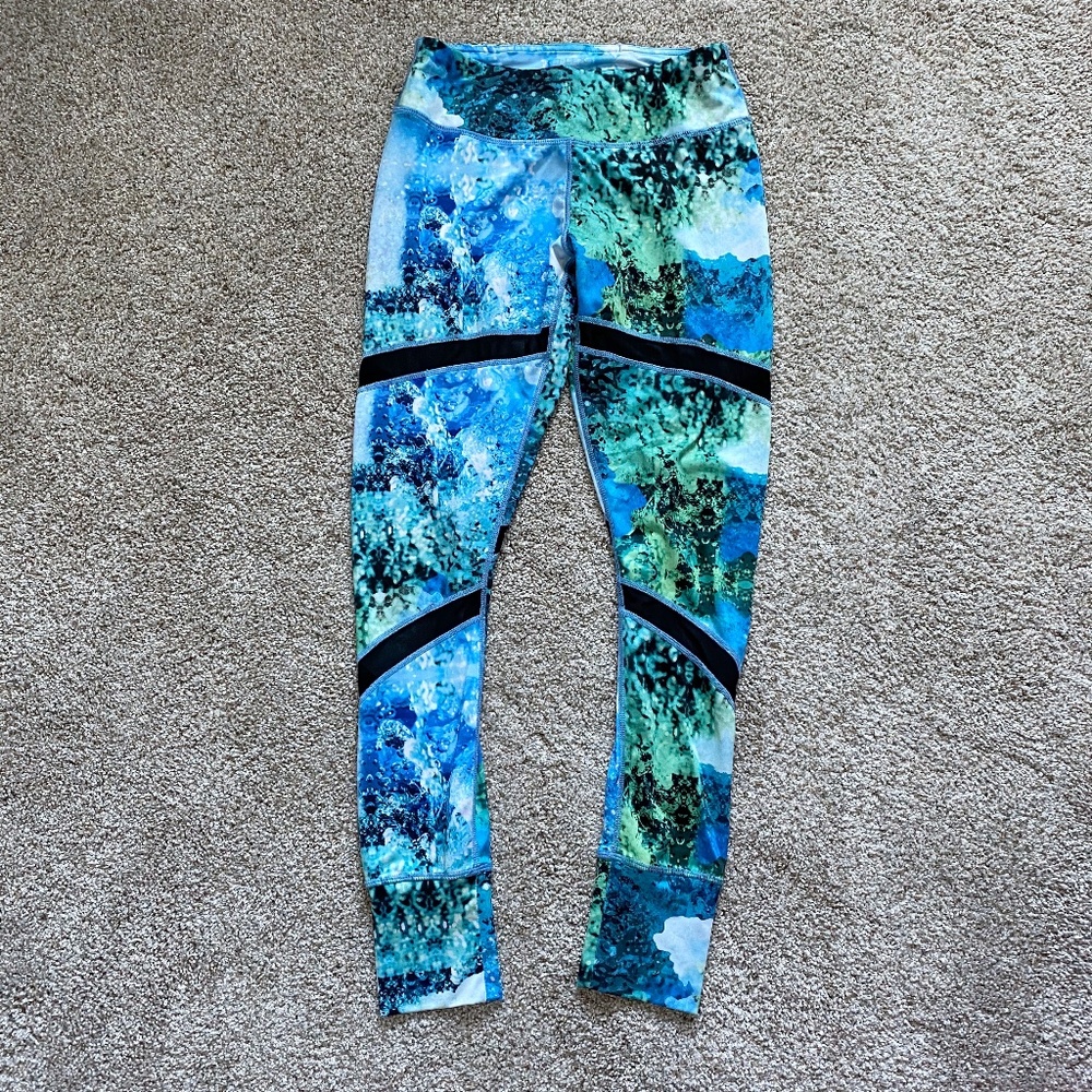 Reflex blue and green leggings